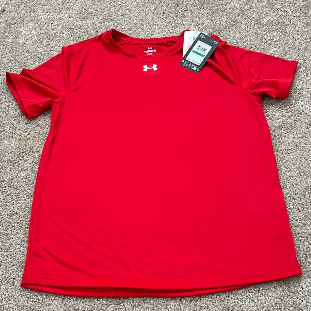 Under Armour Youth Scarlet Performance Tee